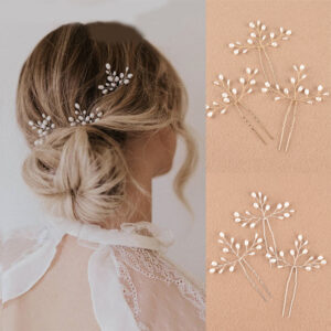 Pearl Branch Bridal Hair Pins Set Gold Silver Twig Wedding Hair Accessories
