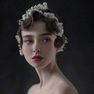 Vintage Multi Pearl Flapper Headband Wedding Bridal Hair Tiara