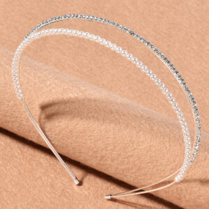 Exquisite Pearl Rhinestone Hair Comb Silver Floral Bridal Wedding Headpiece Hair Accessories for Women