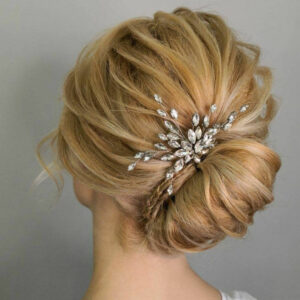 Sparkling Rhinestone Bridal Hair Comb Elegant Wedding Hairpiece for Brides Bridesmaids Prom Evening Party Hairstyles