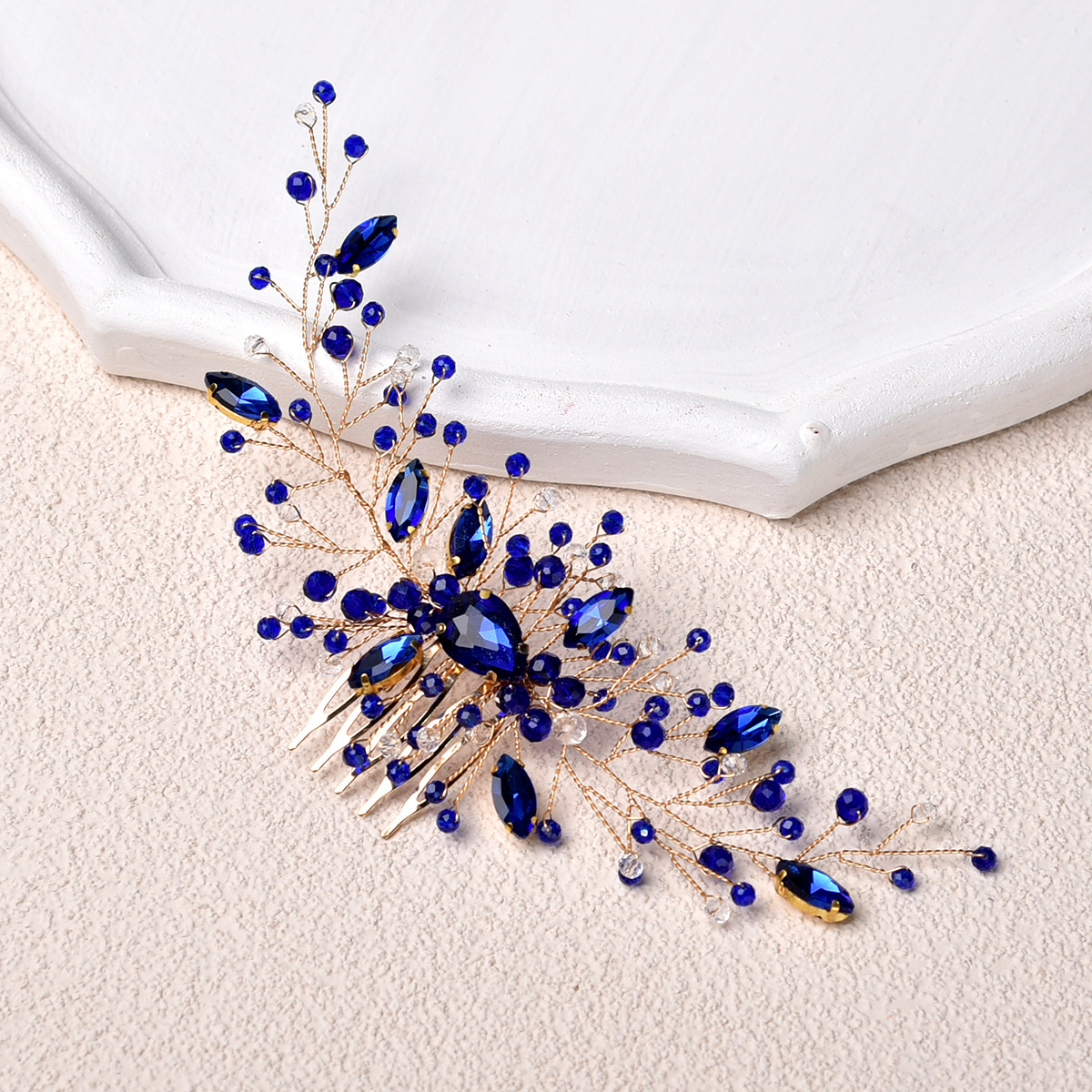 Luxurious Emerald Crystal Branch Hair Comb Sparkling Rhinestone Bridesmaid Formal Hair Accessory - Image 4