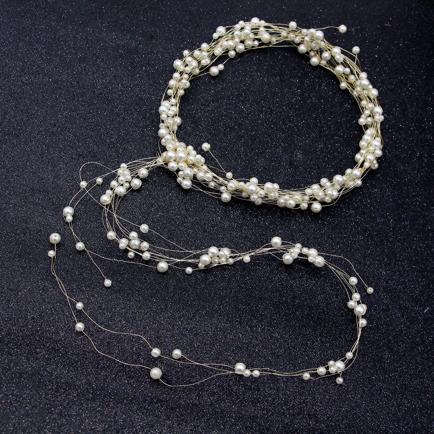 Long‑Tassel Multi‑Strand Pearl Bridal Hair Vine Bohemian Wedding Headband for Women Gift - Image 4