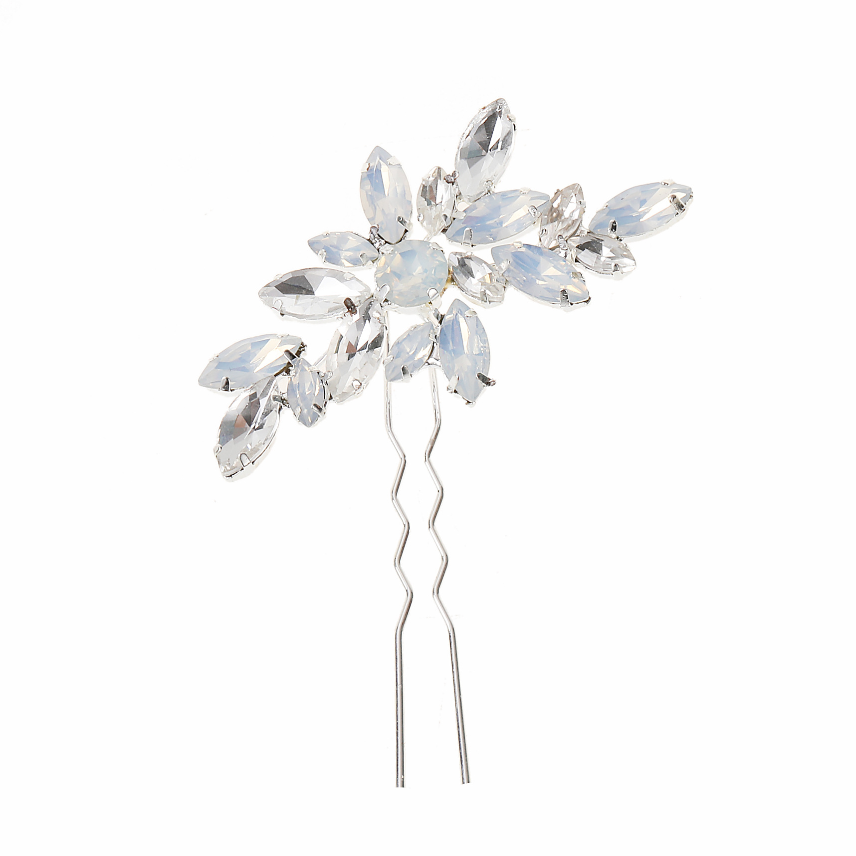 Crystal Leaf Hair Clips Bridal Wedding Rhinestone Hair Accessories for Women Styling - Image 5