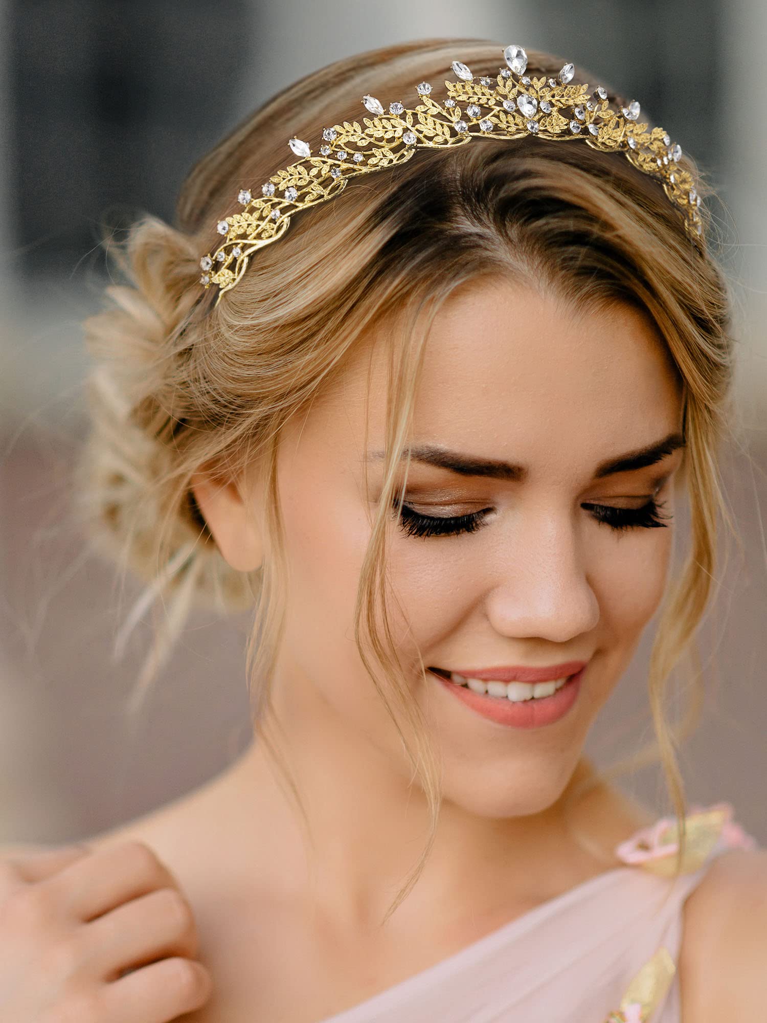 SWEETV Tiaras for Women, Wedding Bridal Tiara, Queen Princess Crown Crystal Headbands for Bride, Rhinestone Hair Accessories for Pageant, Anniversaries, Proms, Quinceaneras and Cosplay - Image 3