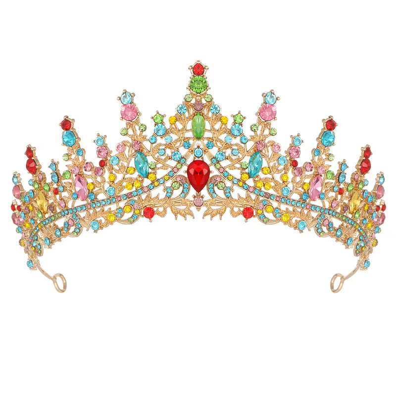 Luxury Full Crystal Rhinestone Tiaras Crowns Elegant Queen Princess Headband Crown for Bridal Wedding Accessories - Image 2
