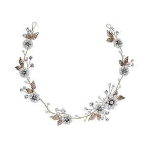 Original Design Diy Hair Wreath Headpiece Floral Leaf Handmade Bridal Hair Vine Band Accessories Wedding Headband