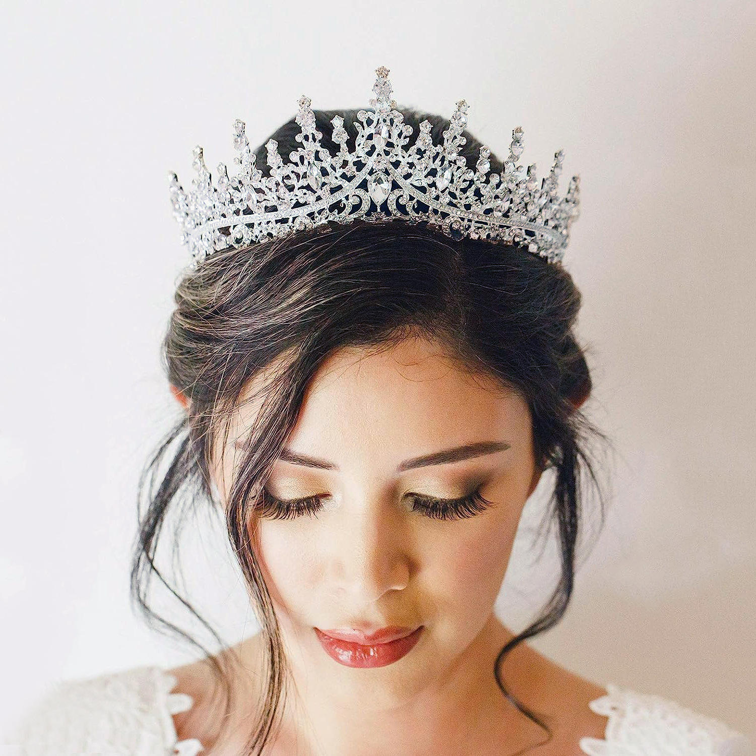 Luxury Full Crystal Rhinestone Tiaras Crowns Elegant Queen Princess Headband Crown for Bridal Wedding Accessories - Image 6