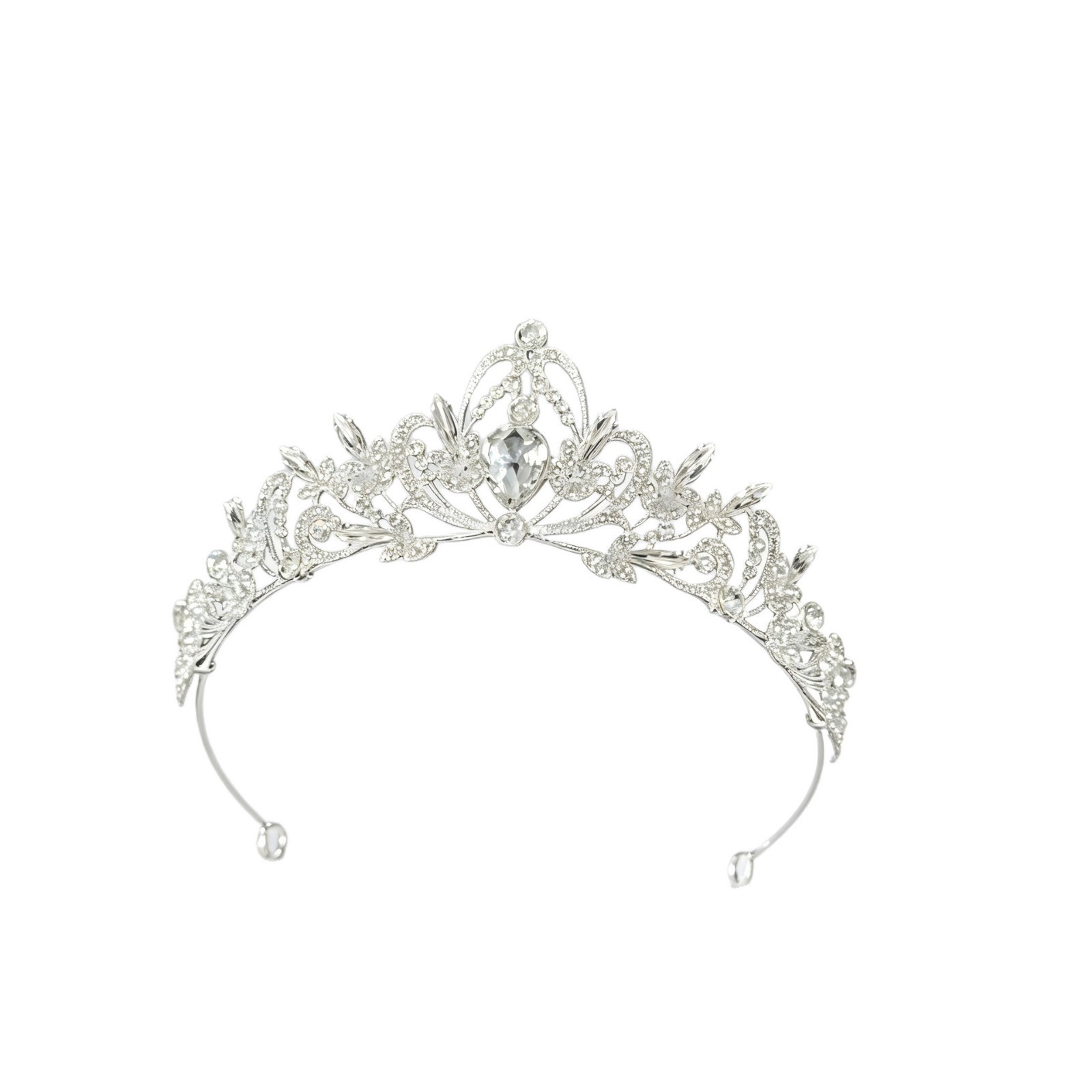 Royal Rhinestone Headpiece, Prom Queen Crown for Brides & Bridesmaids - Image 3