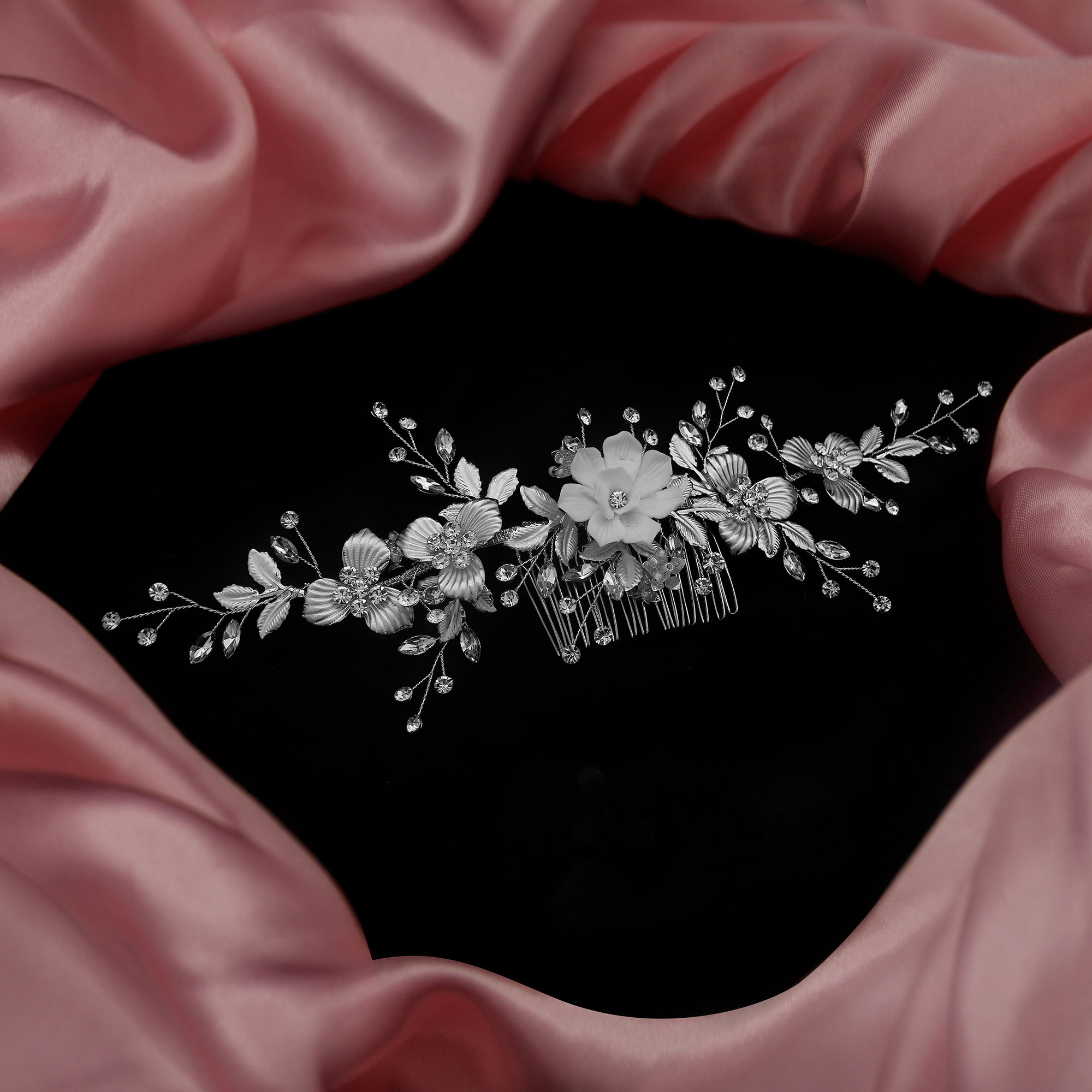 Bride Fancy Custom Logo Chinese Fashion Hair Accessories Flower Girl Wedding Wholesale - Image 5