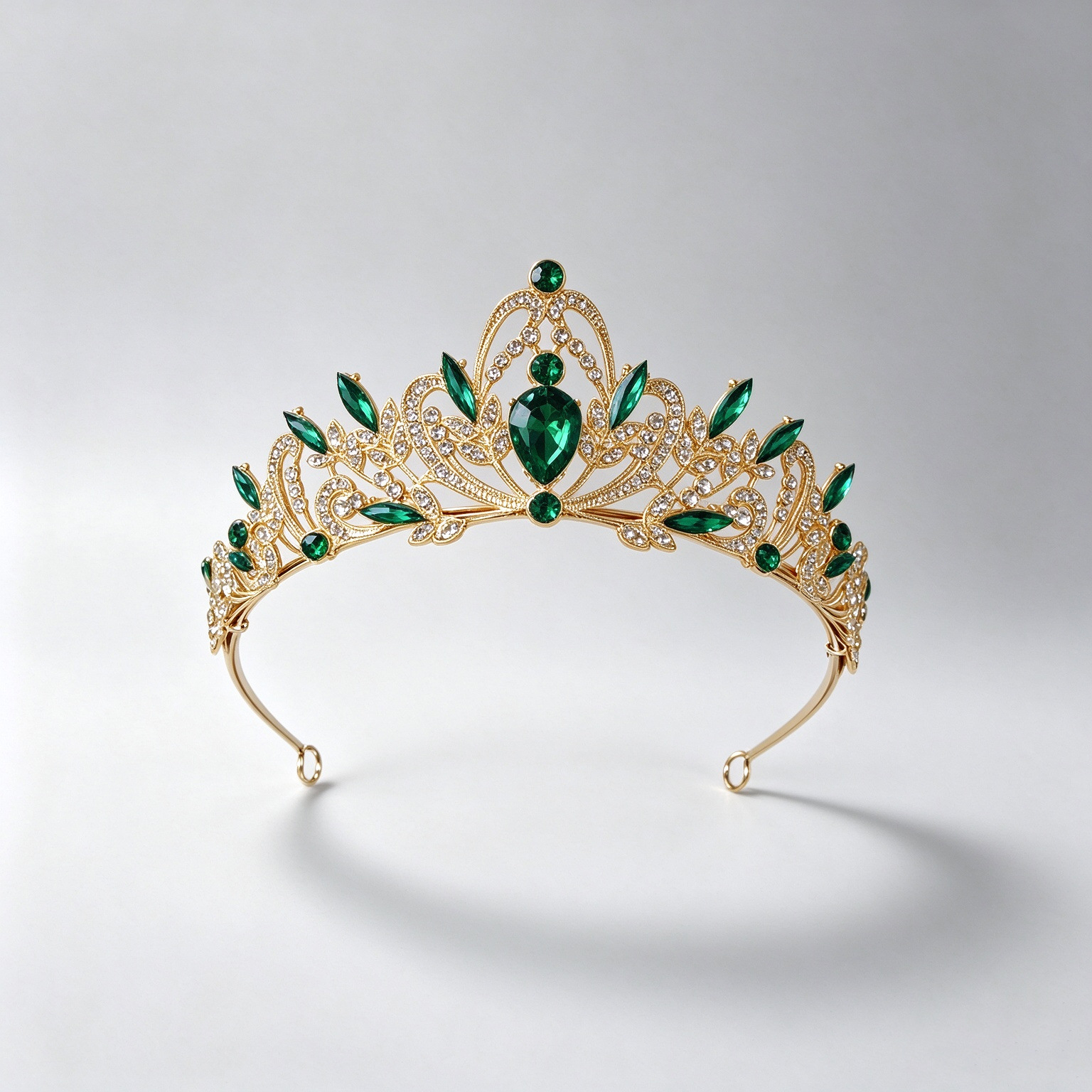 Royal Rhinestone Headpiece, Prom Queen Crown for Brides & Bridesmaids - Image 6